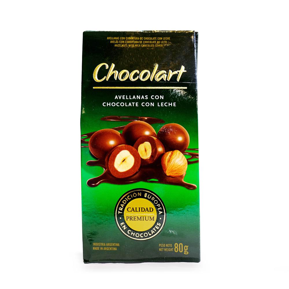 Chocolart Avellanas con Chocolate con Leche - 80gr